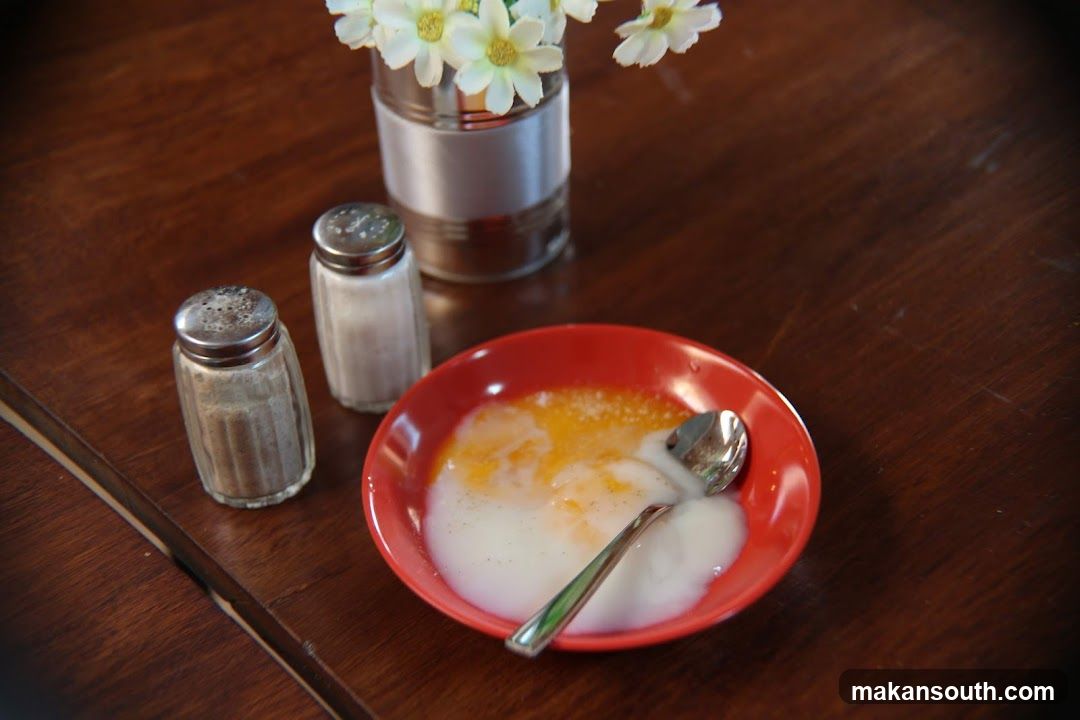 Breakfast Setup with Raw Eggs