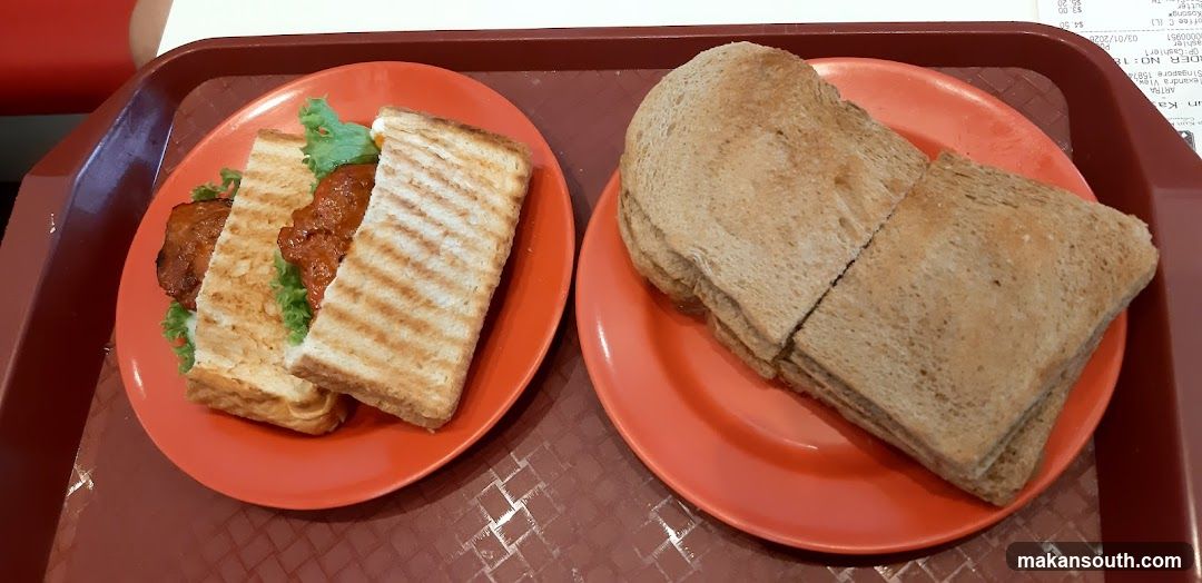 Food Tray with Sandwiches