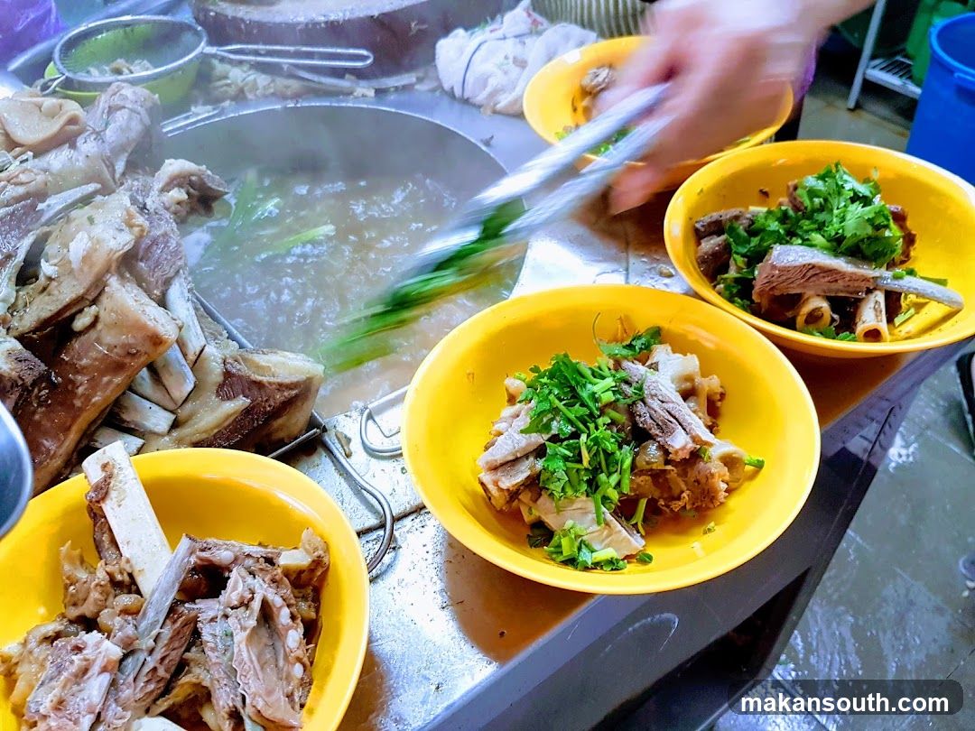 Street Food Stall - Lamb Soup Preparation