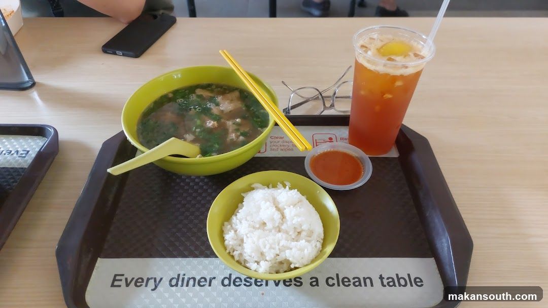Meal Tray with Soup and Rice