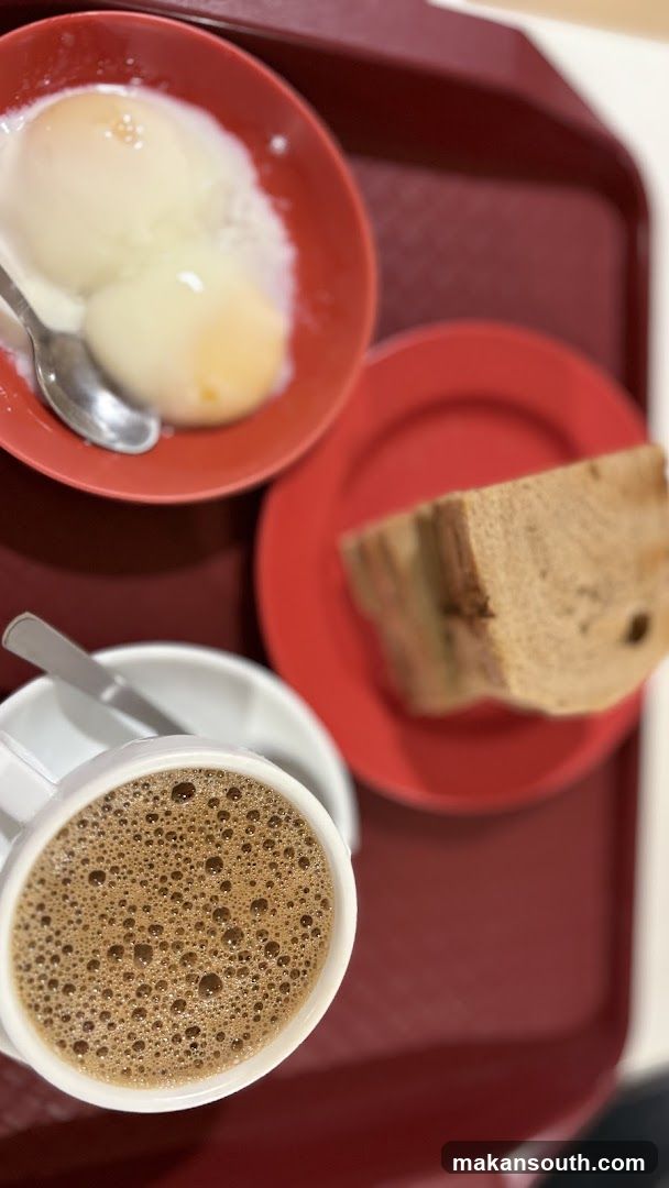 Breakfast Tray with Kopi and Toast