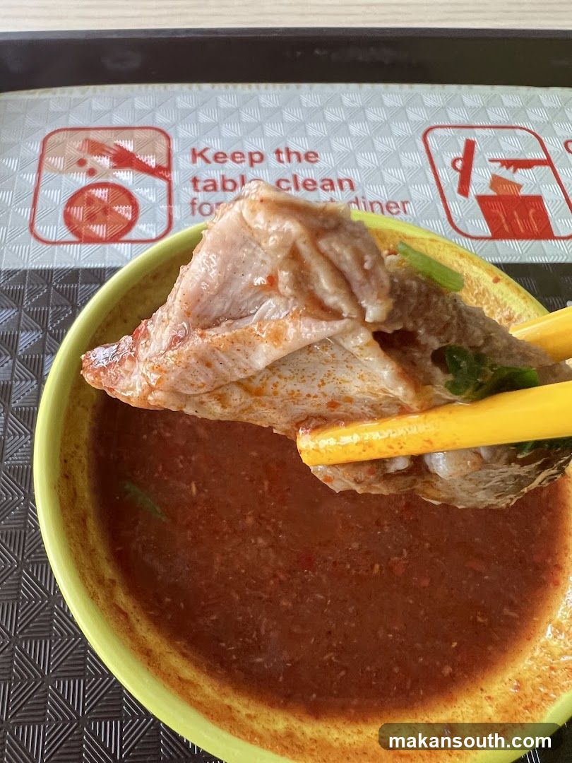 Meat with dipping sauce