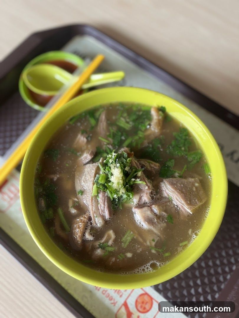 Bowl of Soup with Garnish