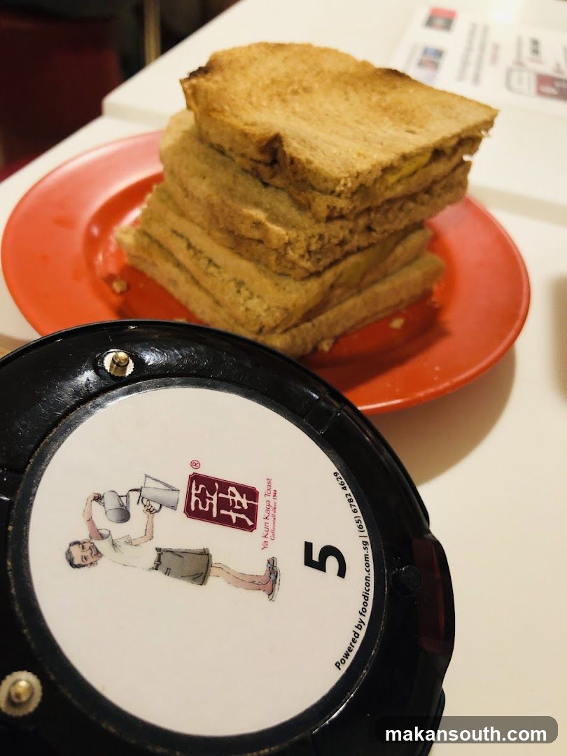 Toasted Bread Stack with Table Number