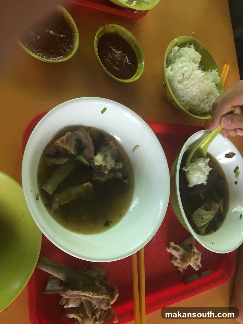 Lunch Tray with Soup and Rice