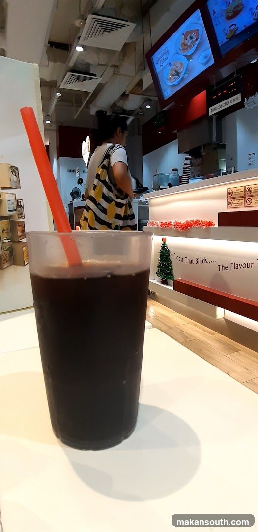 Drink at a cafe counter