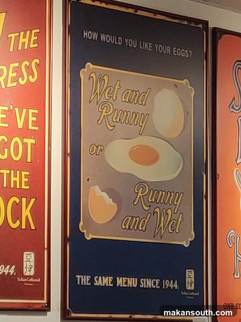 Egg Menu Poster