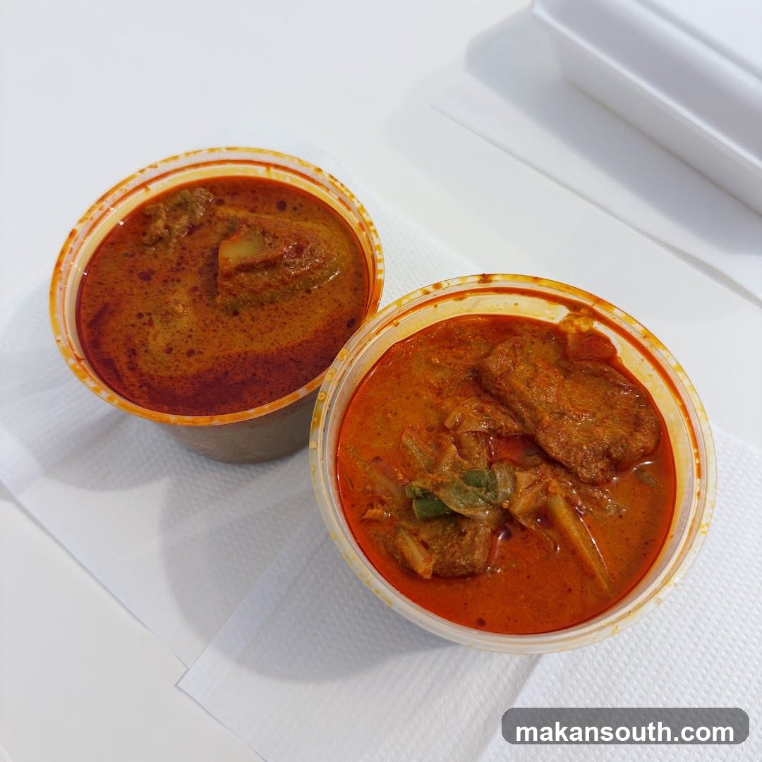 Curry Bowls on Napkins