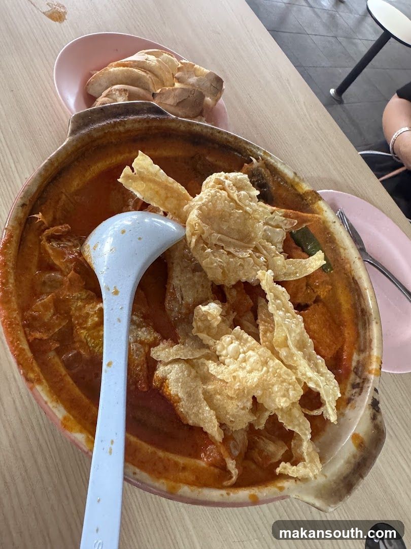 Curry Dish with Fried Crisps