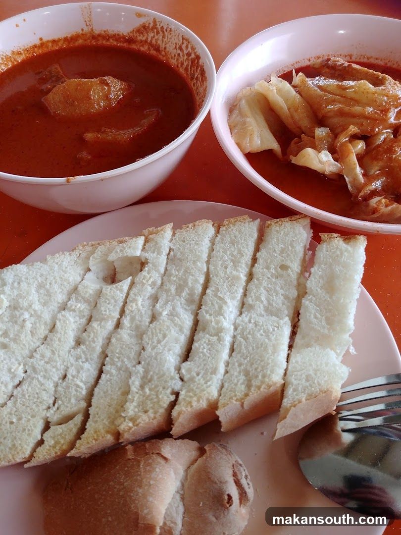 Meal with Curry and Bread