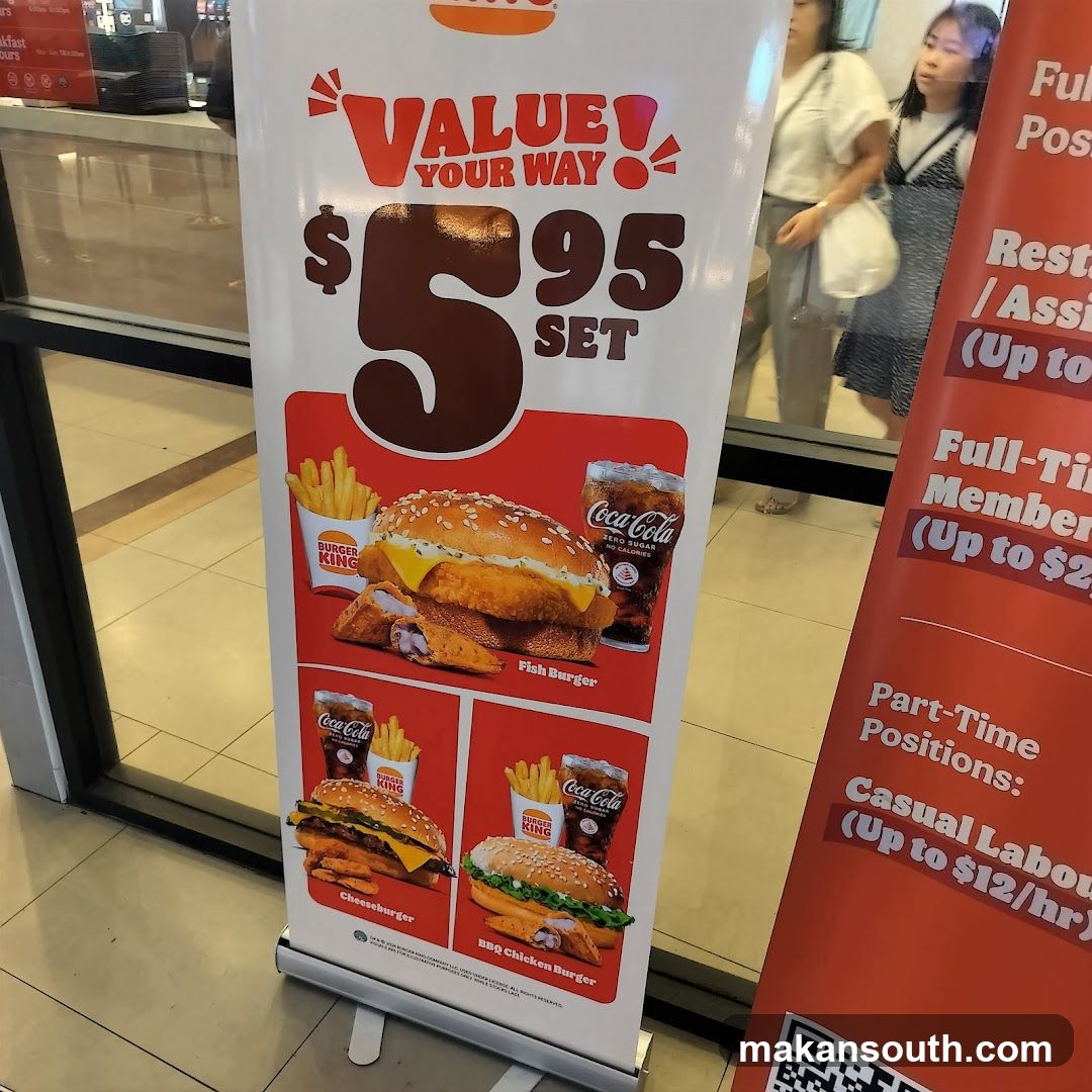 Burger King Value Set Ad