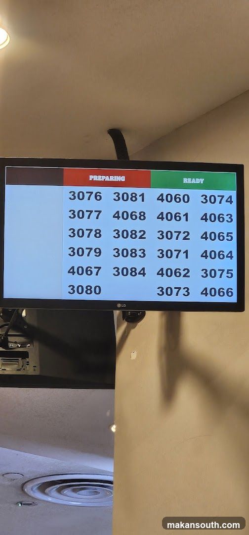 Order Display Screen