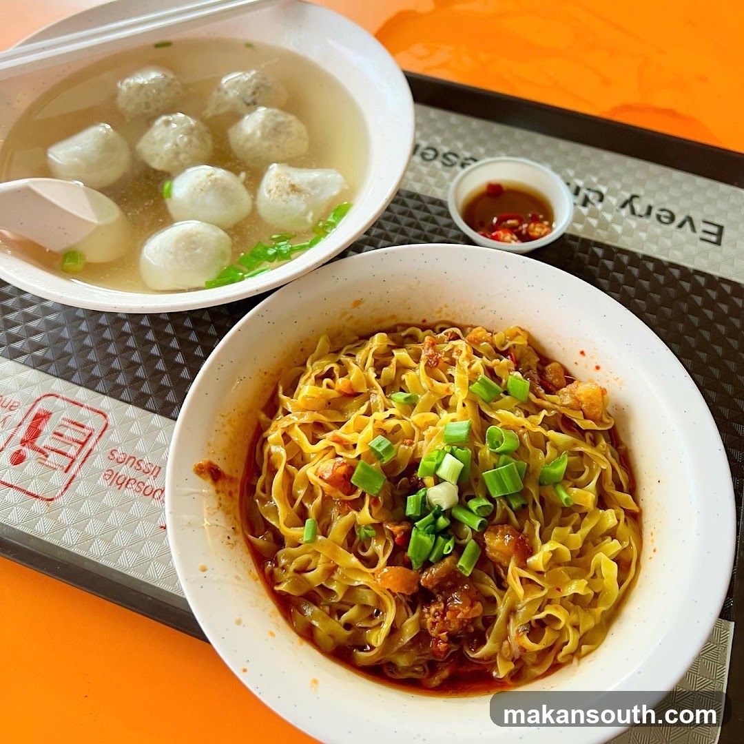 Noodle and Meatball Soup
