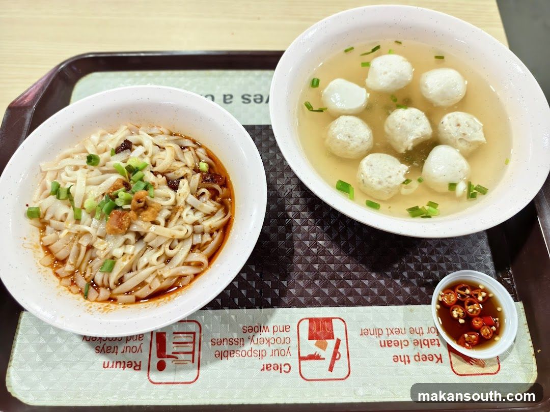 Fish Ball Noodle Soup Meal
