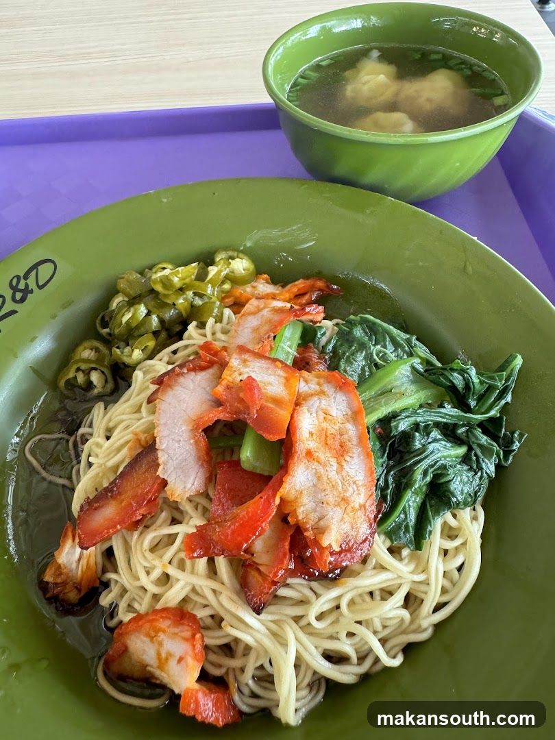 Noodle Bowl with Meat and Soup