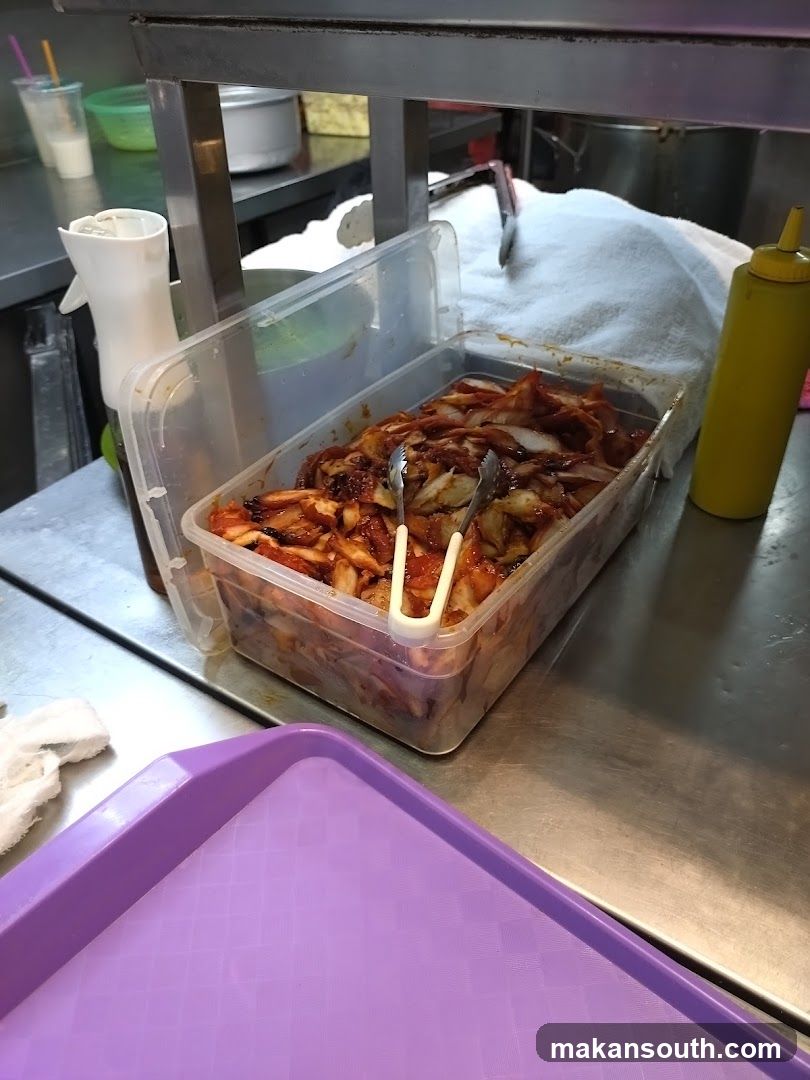 Food Container with Spicy Dish