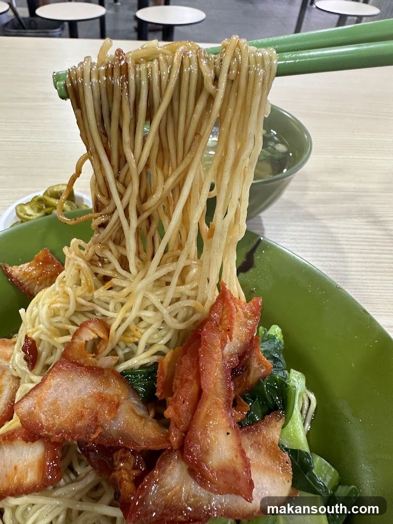 Noodle Dish with Pork and Greens