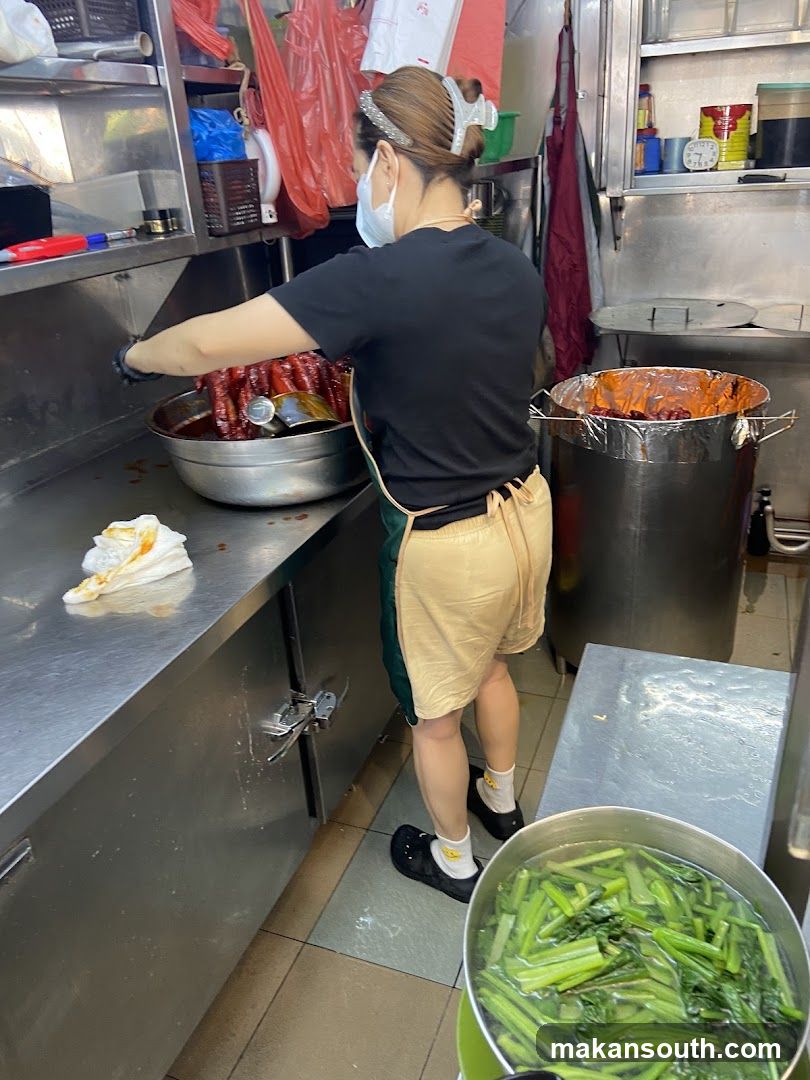 Kitchen Staff Preparing Food