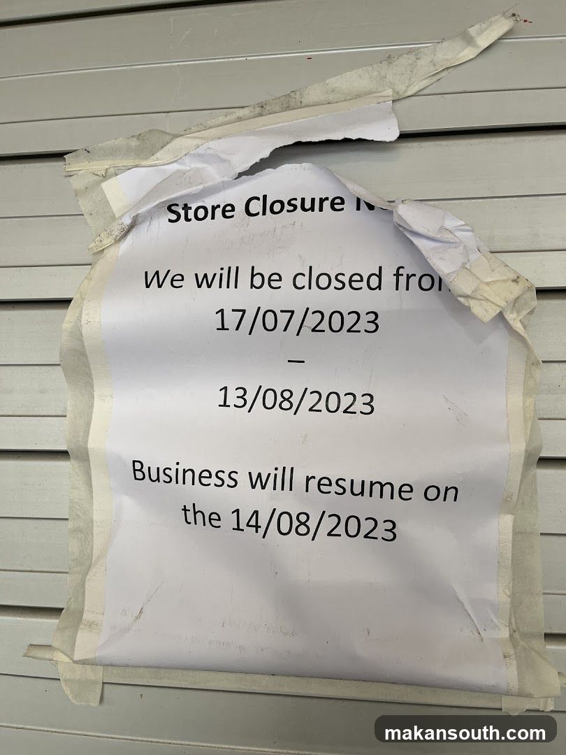Store Closure Notice