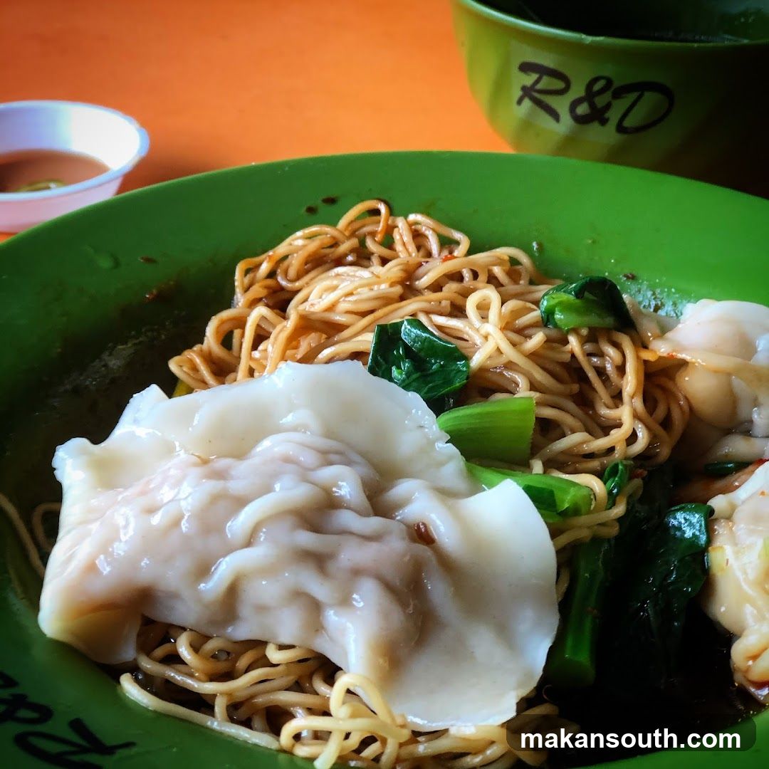 Noodle Dish with Dumplings