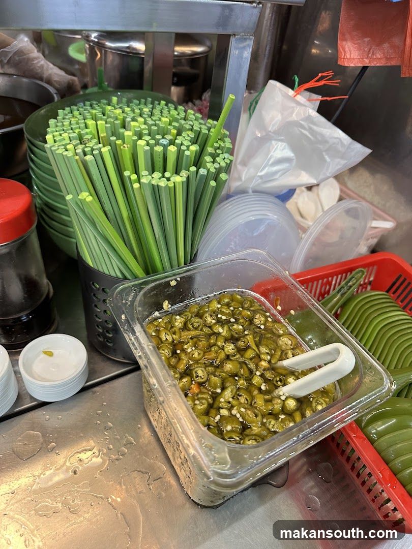 Food Stall Condiments and Utensils