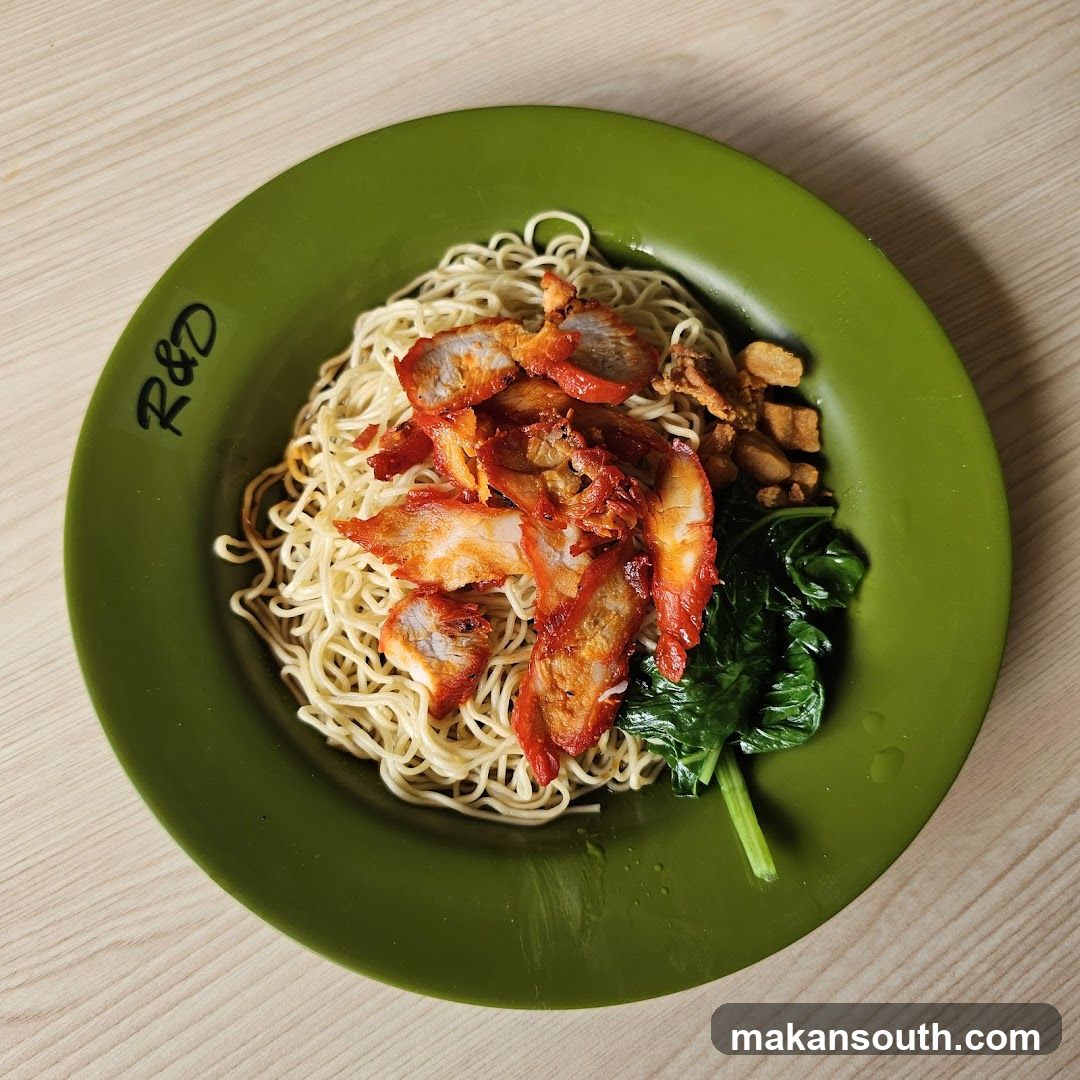 Noodle Dish with Char Siu and Greens