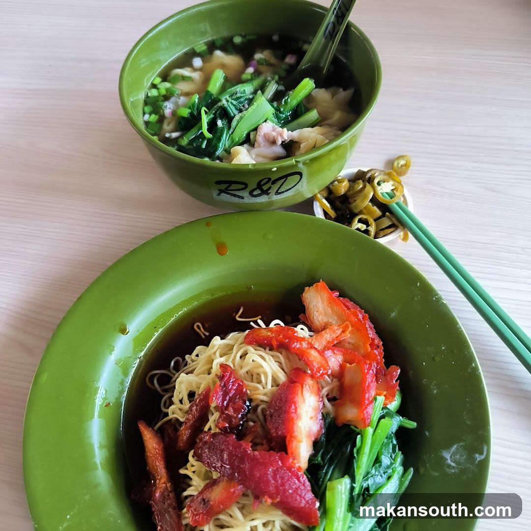Noodle Bowl with Char Siu and Broccoli