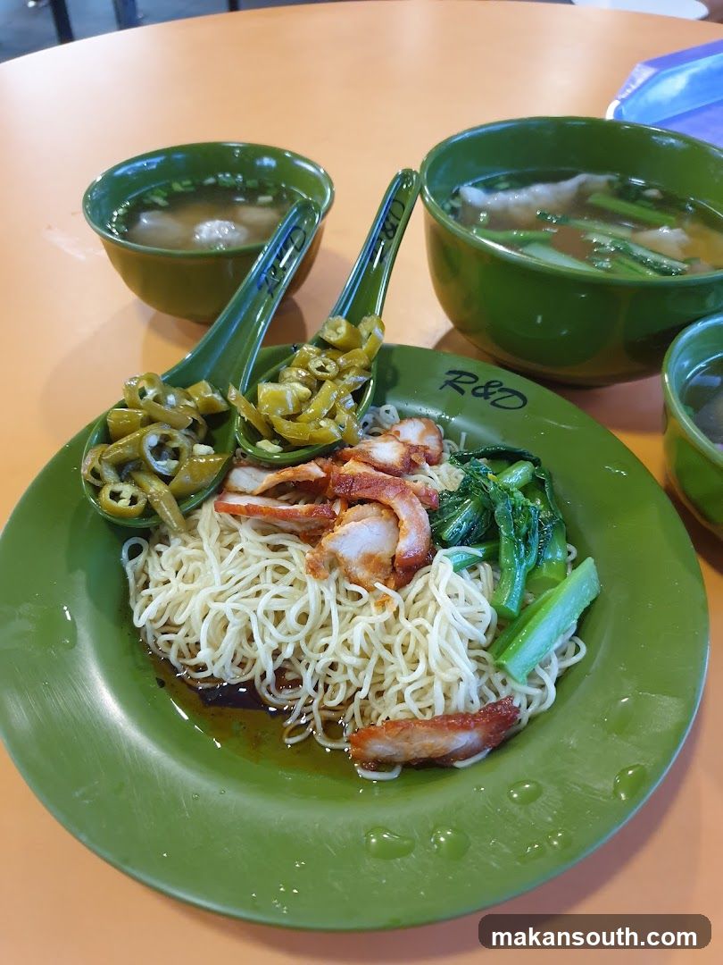 Noodle Dish with Pickled Peppers and Pork