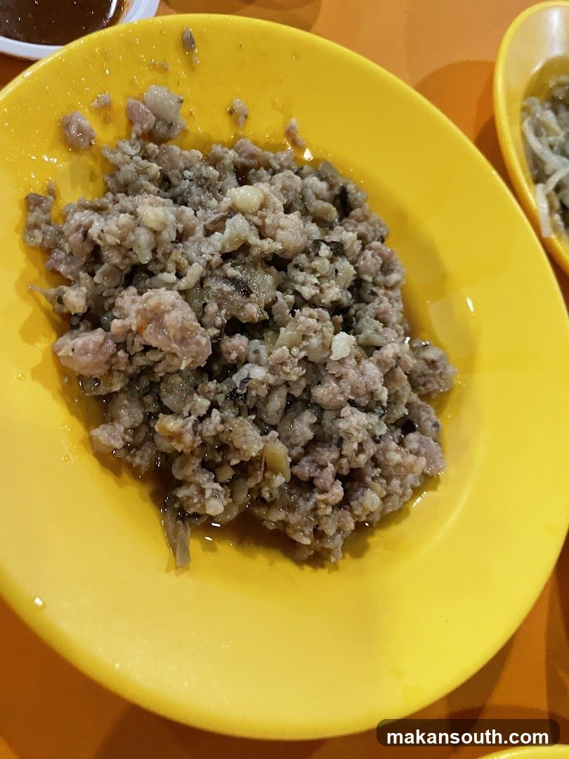 Yellow Plate with Minced Meat Dish