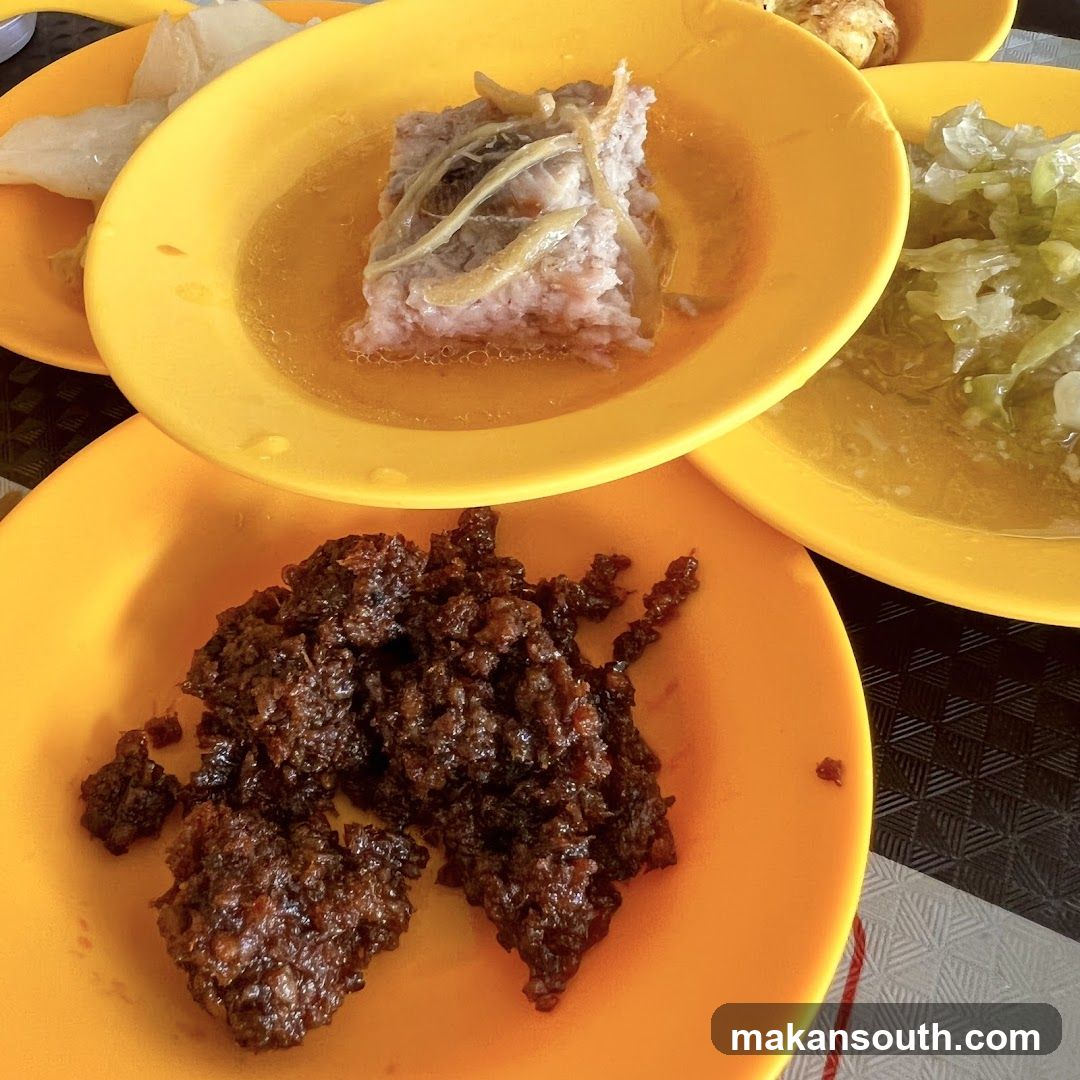 Food Dishes on Yellow Plates