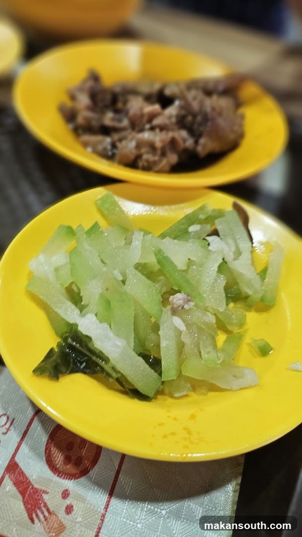 Yellow Plates with Food