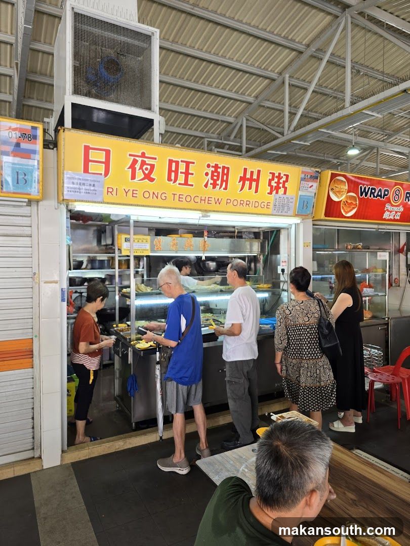 Food Stall Interior Scene