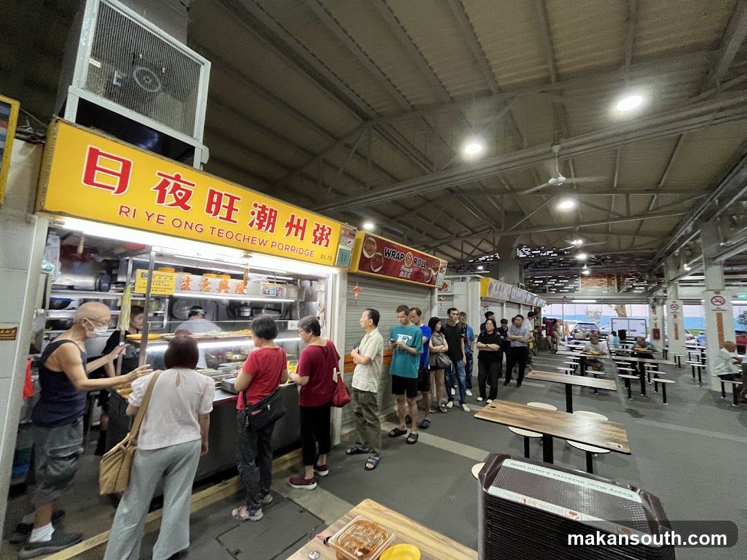 Food stall interior scene