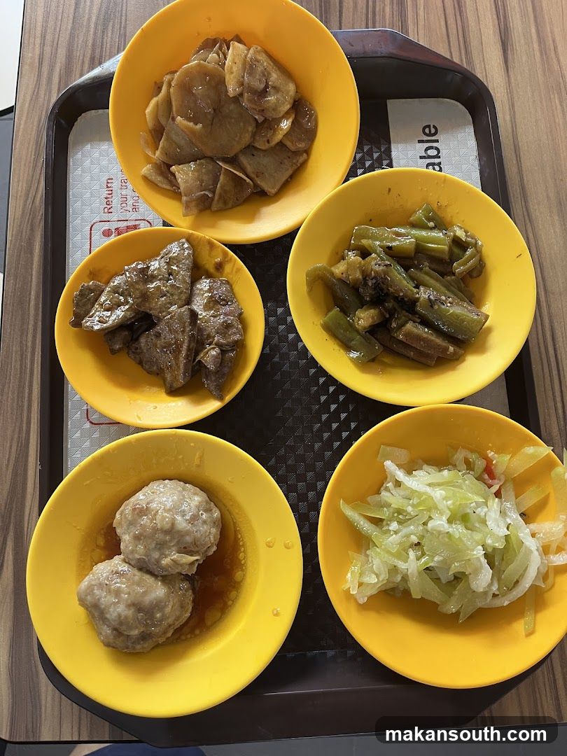 Food Tray with Dishes