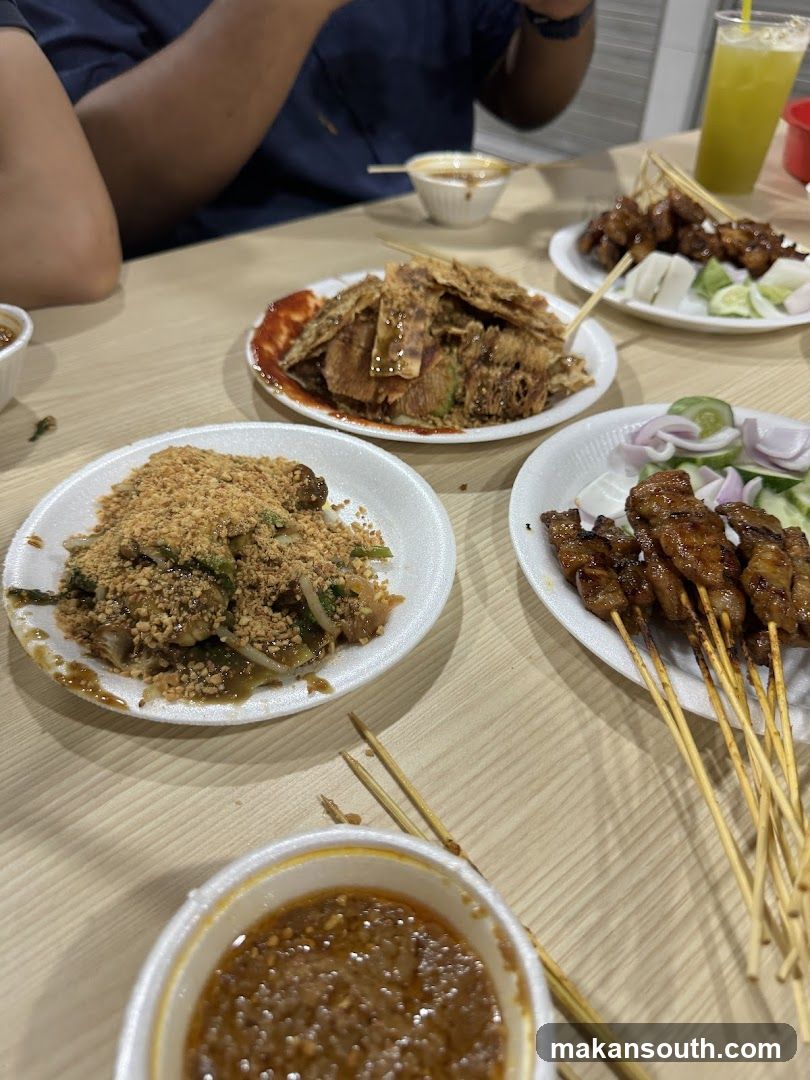 Food Table with Various Dishes