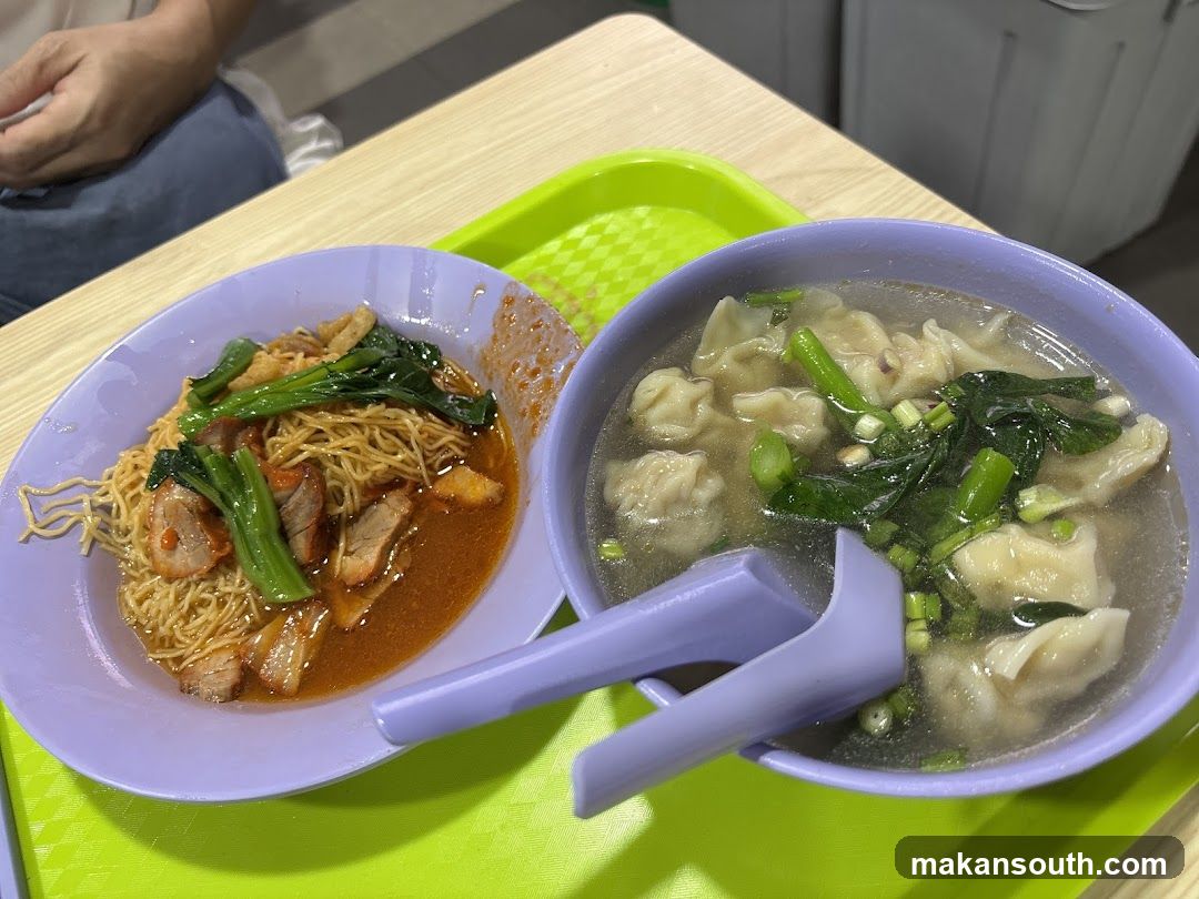 Noodle and Wonton Soup Meal
