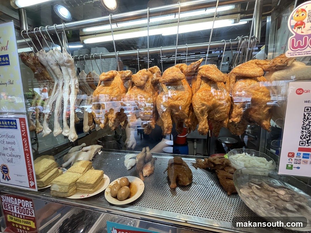 Roasted Chicken Stall Display
