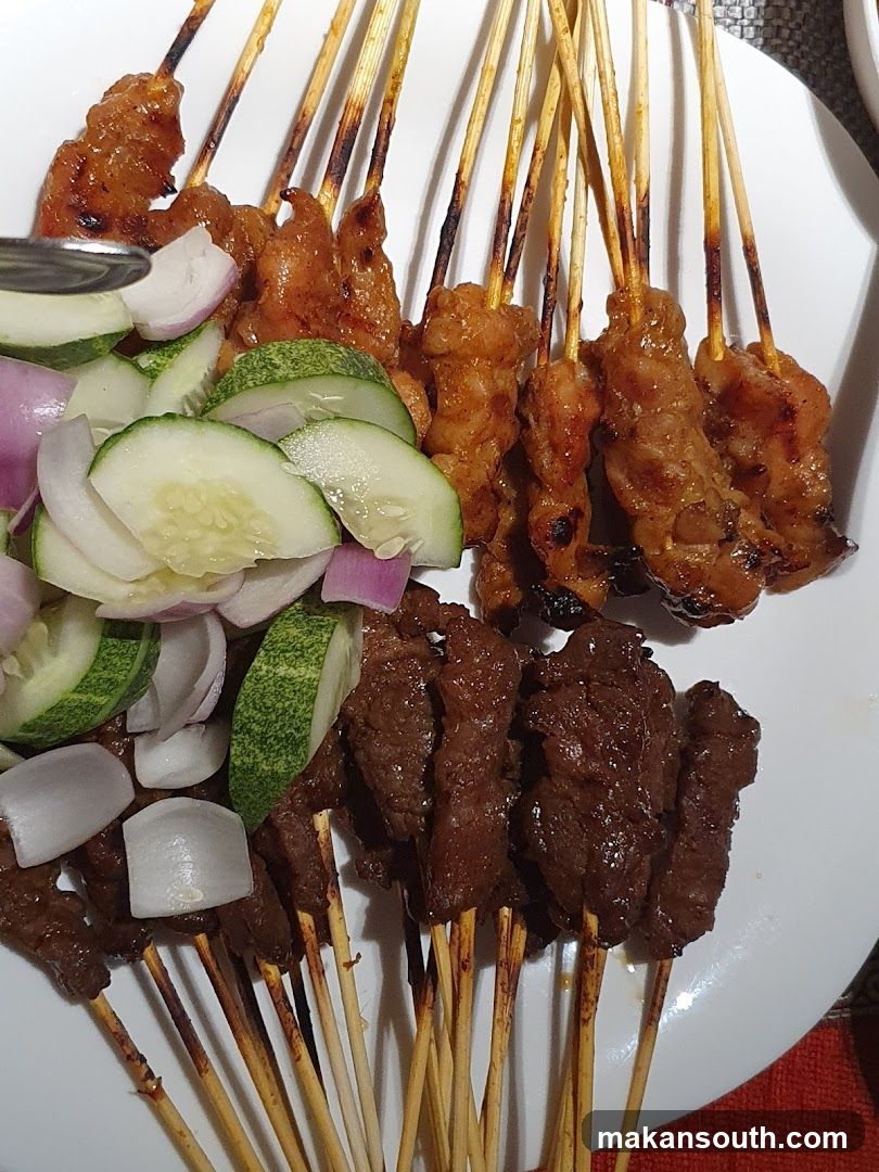 Grilled Skewers with Salad