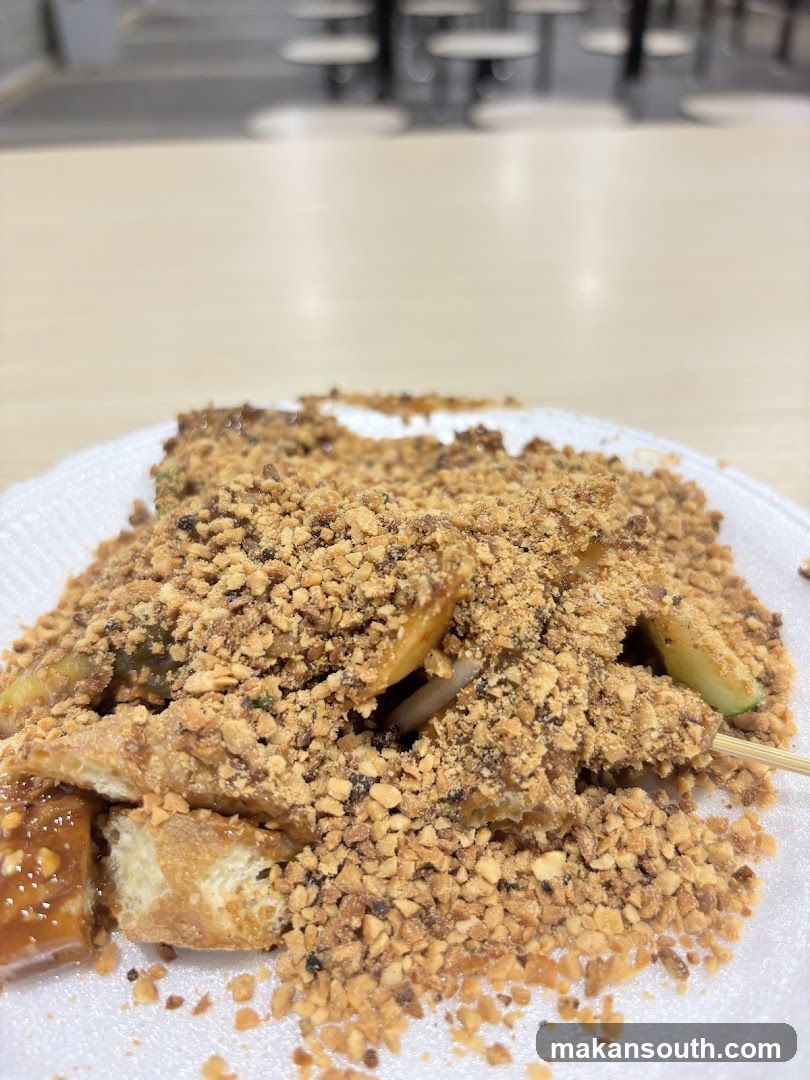 Crunchy Fried Food with Crushed Nuts