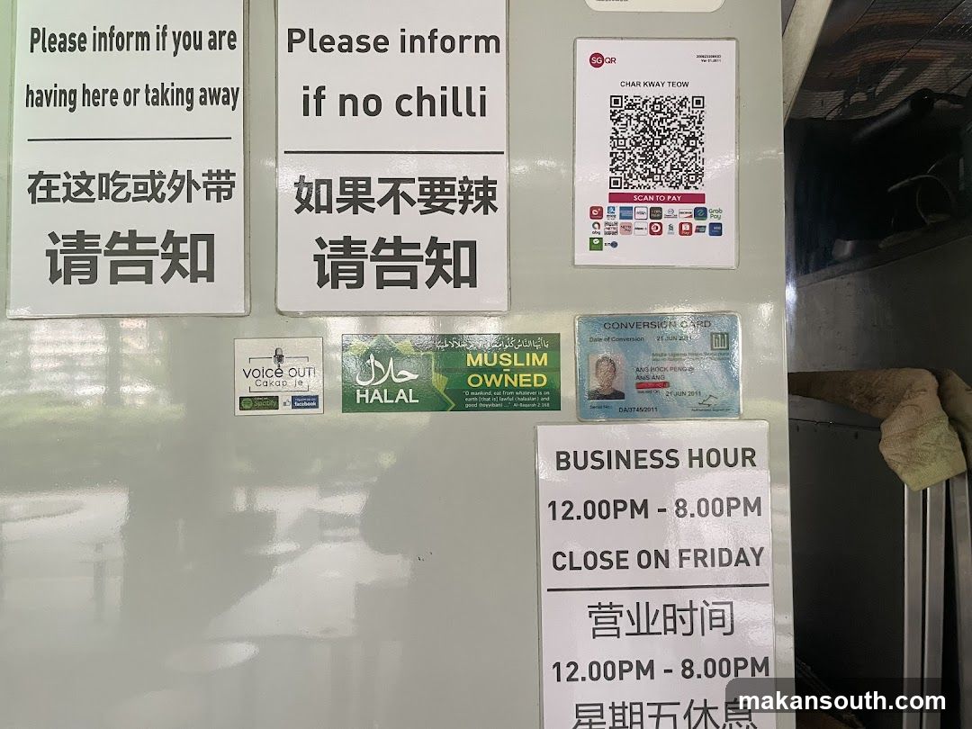 Signage on a refrigerator or cabinet surface