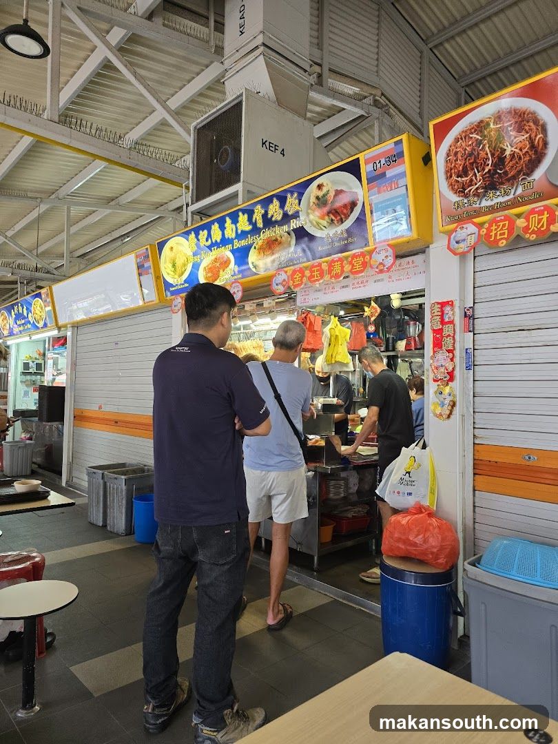 Food Stall Interior Scene