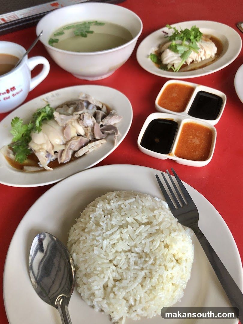 Hainanese Chicken Rice Meal