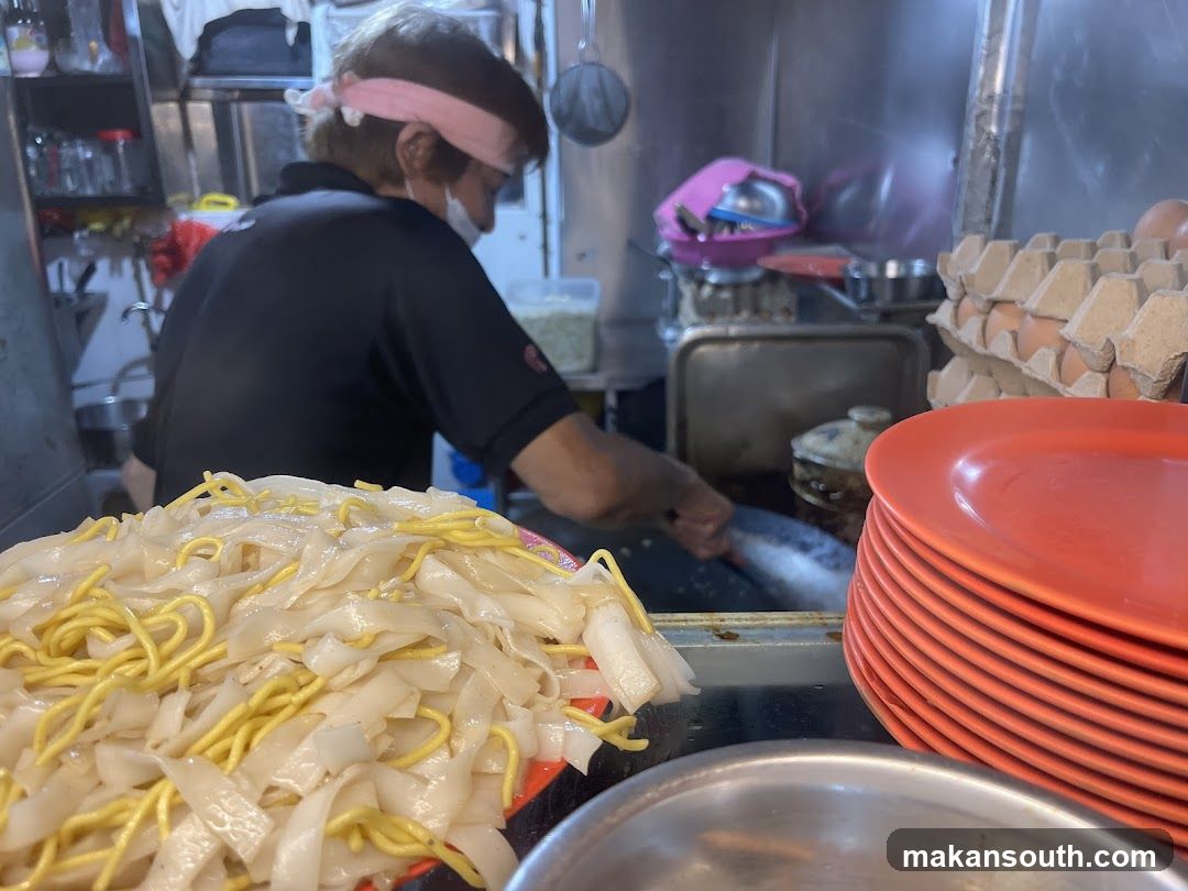 Noodle Preparation in Kitchen