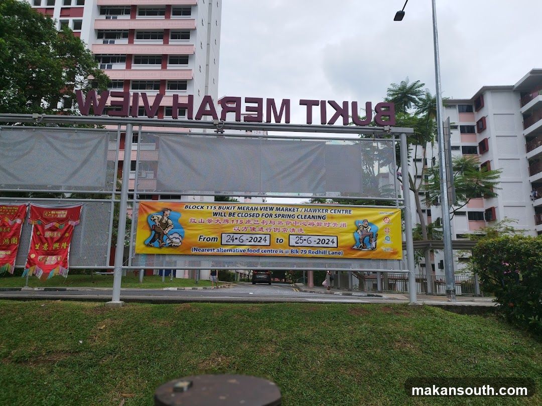 Bukit Merah View Hawker Centre Closure Notice