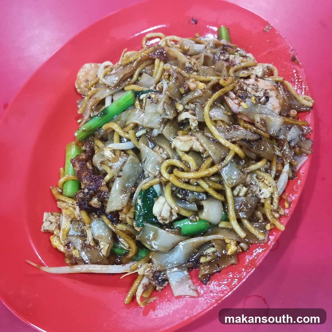 Noodle Dish on Red Plate