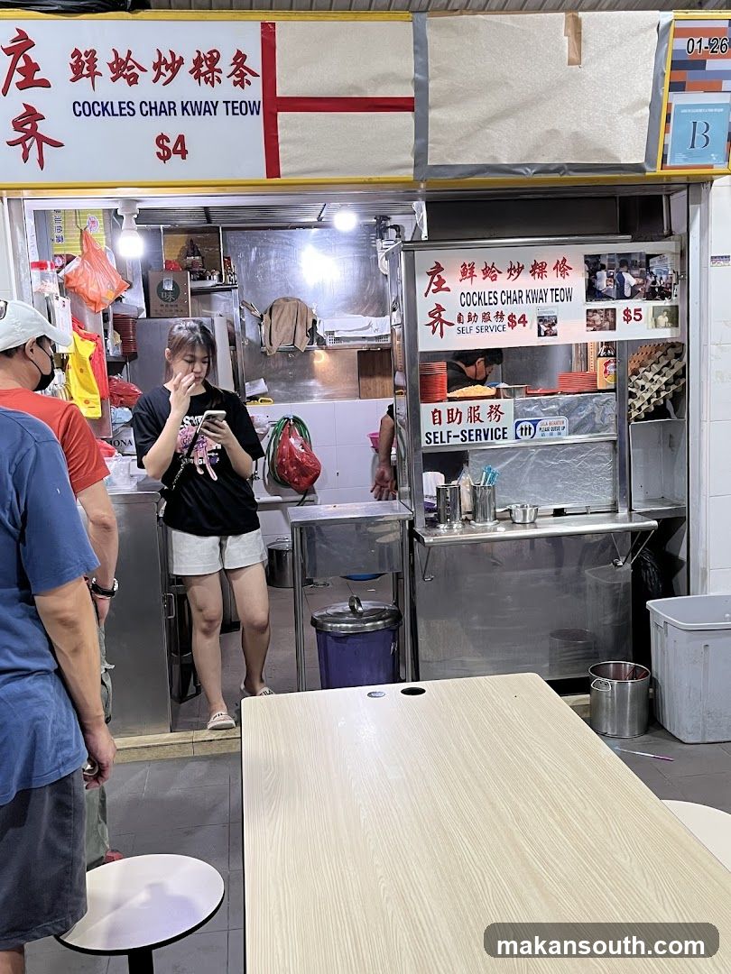 Food Stall Interior Scene