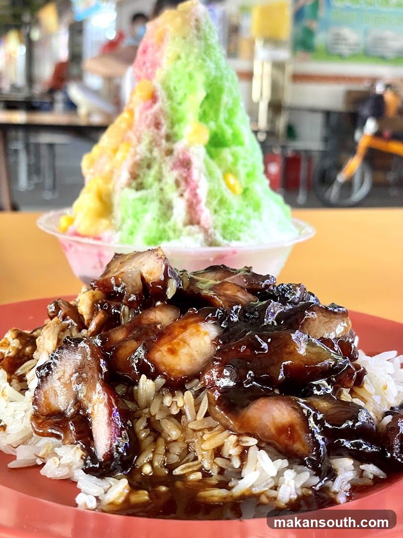 Braised Pork Rice and Snow Cone