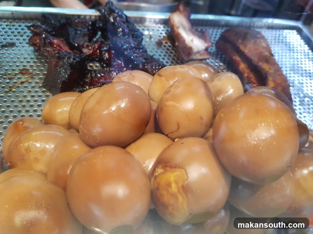 Braised Eggs and Roasted Meat Display