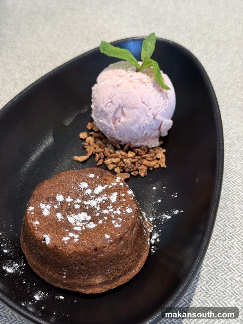 Chocolate Lava Cake with Ice Cream