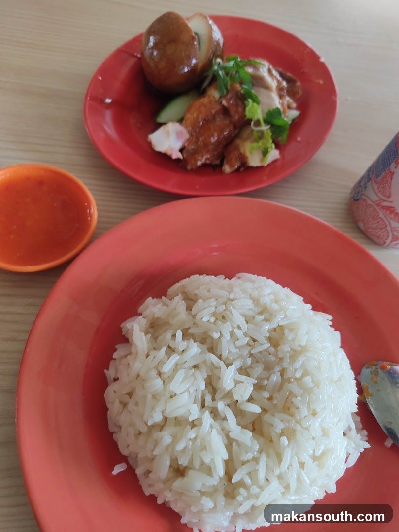 Hainanese Chicken Rice Plate